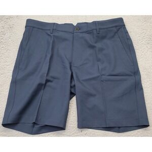 Dunning Golf Shorts Mens 34 Blue Woven Stretch Performance Waistband D7S22H623